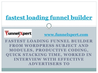 fastest loading funnel builder