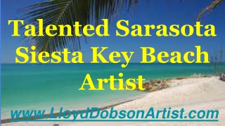 Talented Sarasota - Siesta Key Beach Artist