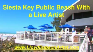 Siesta Key Public Beach With a Live Artist
