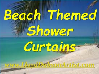 Beach Themed Shower Curtains