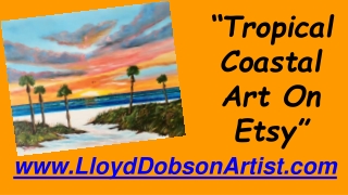 Tropical Coastal Art On Etsy