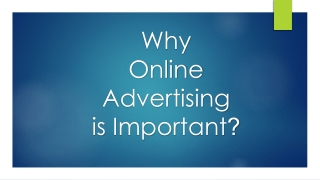 Why Online Advertising Is Important