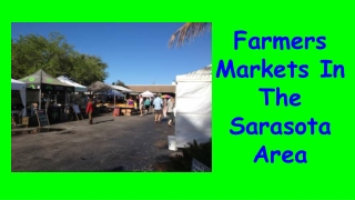 Farmers Markets In The Sarasota Area
