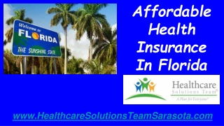 Affordable Health Insurance In Florida