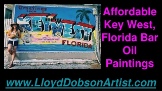 Affordable Key West Florida Bar Oil Paintings