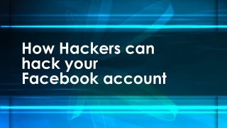 How to hack Facebook Account