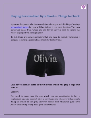 Buying Personalized Gym Shorts - Things to Check