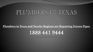 Plumbers in Texas and Nearby Regions are Repairing Frozen Pipes