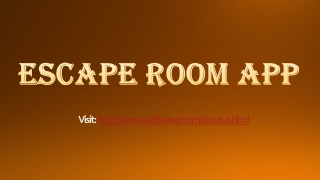 Escape room app