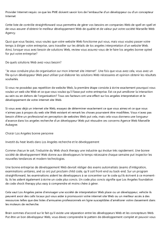 Provider Internet requis: ce que les PME doivent savoir lors de l'embauche d'un développeur ou d'un concepteur Internet