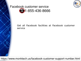 Get all Facebook facilities at Facebook customer service 1-855-436-8666