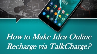 How to Make Idea Online Recharge via TalkCharge?