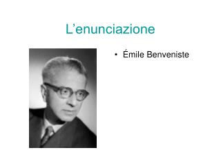 L’enunciazione