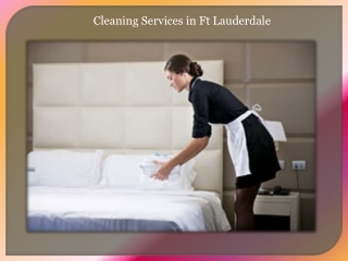 Cleaning Services in Ft Lauderdale