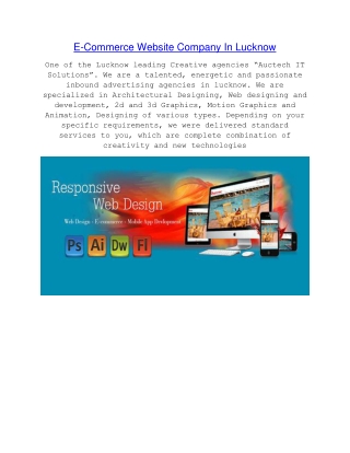 E-Commerce Website Company In Lucknow