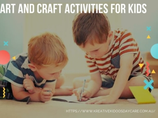 Art And Craft Activities For Kids