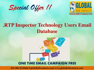 RTP Inspector Technology Users Email Database