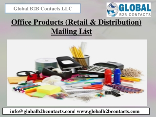 Office Products (Retail & Distribution) Mailing List