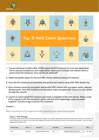 Top 21 Interview Question Answers which are probably ask after AWS Certification