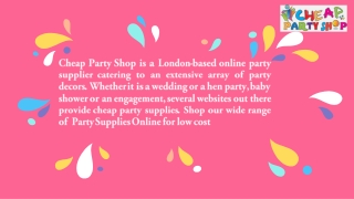 Party Supplies