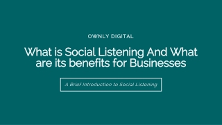 What is Social Listening And What are its benefits for Businesses