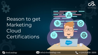 reason to get Marketing cloud certifiactions