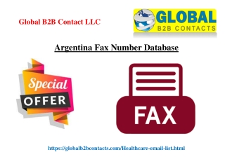 Argentina Fax Number Database