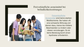 Freiverkäufliche Arzneimittel bei Befindlichkeitsstörungen