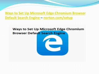 Ways to Set Up Microsoft Edge Chromium Browser Default Search Engine