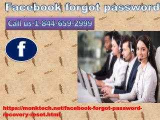 Solving Facebook login issues made easy with Facebook forgot password 1-844-659-2999