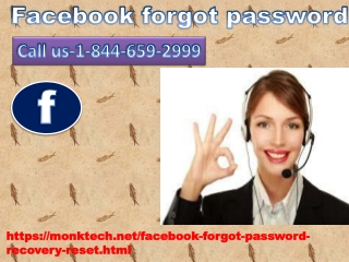 Forget password issues with Facebook forgot password 1-844-659-2999