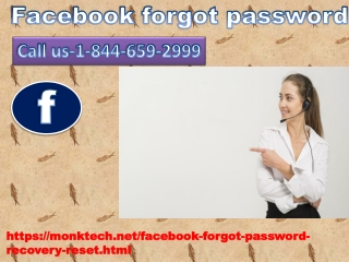 All FB products password problems brought to an end at Facebook forgot password 1-844-659-2999