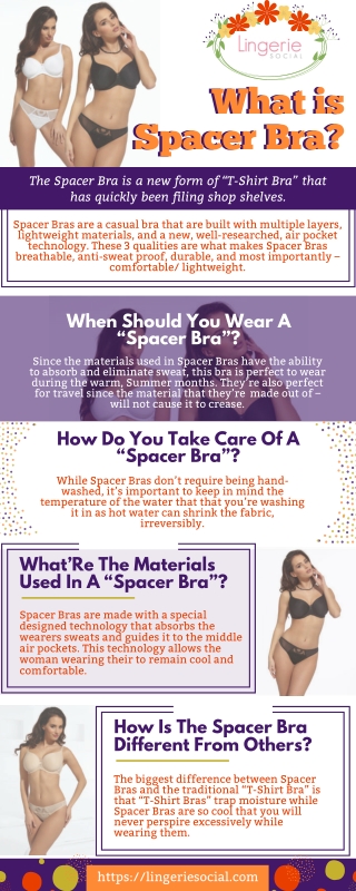 Lingerie Social | Check Out The Best and Lightweight Spacer Bra