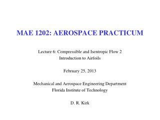 MAE 1202: AEROSPACE PRACTICUM