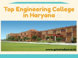 Top Engineering College in Haryana