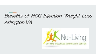 Benefits of HCG Injection Weight Loss Arlington VA