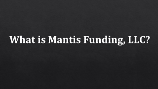 What is Mantis Funding, LLC?
