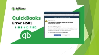 How to Fix QuickBooks Error h505?