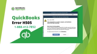 How to Fix QuickBooks Error H505?