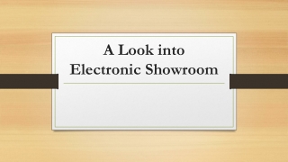 Electronic Showroom
