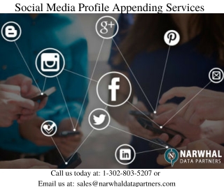 soacial media profile appending in usa