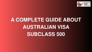 Visa Subclass 500 | Migration Agents in Adelaide