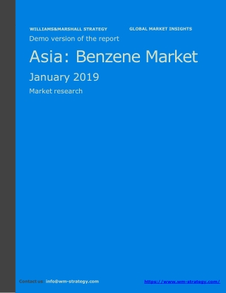 WMStrategy Demo Asia Benzene Market January 2019