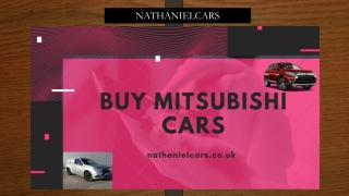 Buy Mitsubishi cars - Nathanielcars