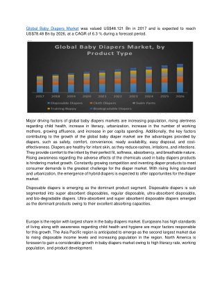 Global Baby Diapers Market