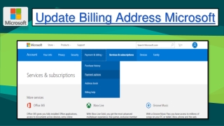 Update Billing Address Microsoft | 1-855-785-2511 | MSFT Billing