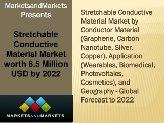 Stretchable Conductive Material Market estimated to be worth 6.5 Million USD by 2022