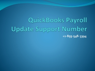 QuickBooks Payroll Update Support Number