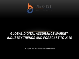 Global Digital Assurance Market- Industry Trends and Forecast to 2025