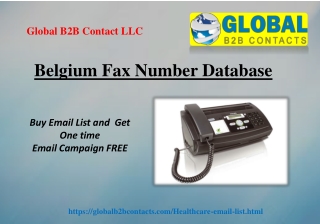 Belgium Fax Number Database